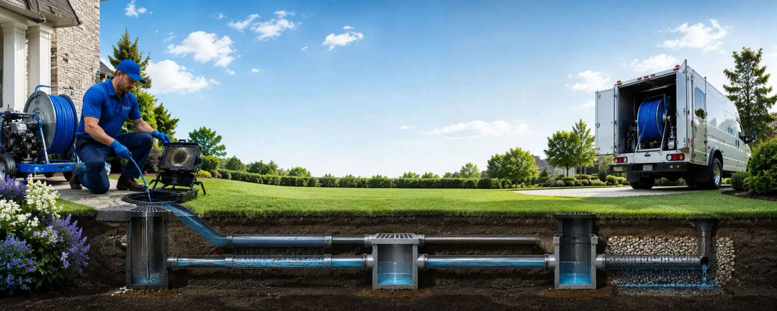 Outdoor drain cleaning information for Natick, MA